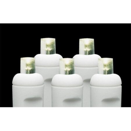 Reinders Reinders 5MM50WW-W 5mm Wide Angle Lens LED Light Strings - Warm White - White Wire 5MM50WW-W